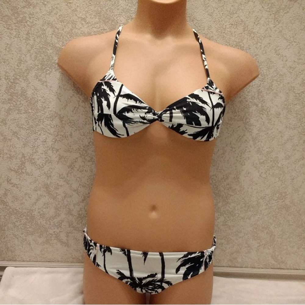 Hobie Black and White Palm Tree Bikini